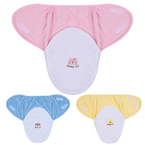 2018 Brand New Newborn Kids Baby Warm Cotton Swaddling Blanket Sleeping Bags Swaddles Warp Cotton Warm Cartoon Sleeping Bags